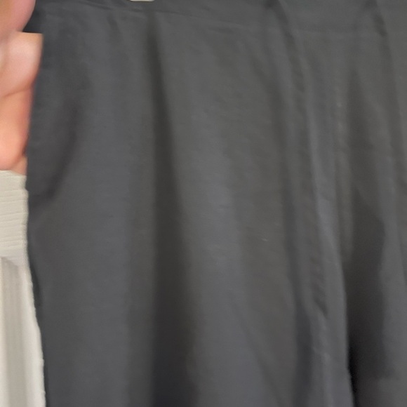 2X adjustable waist band,fitted ankle,black 85% cotton 15% linen trousers NWOT - Picture 3 of 7